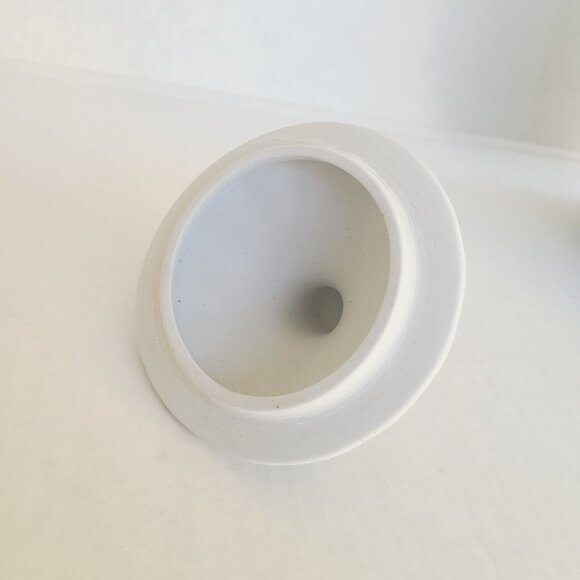 VTG Chinese Porcelain Pumpkin Jar Extra Large Blue & White Chinoiserie 25 Cm - Picture 4 of 13